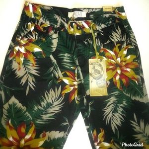Agile Jeans Flower Print Jeans